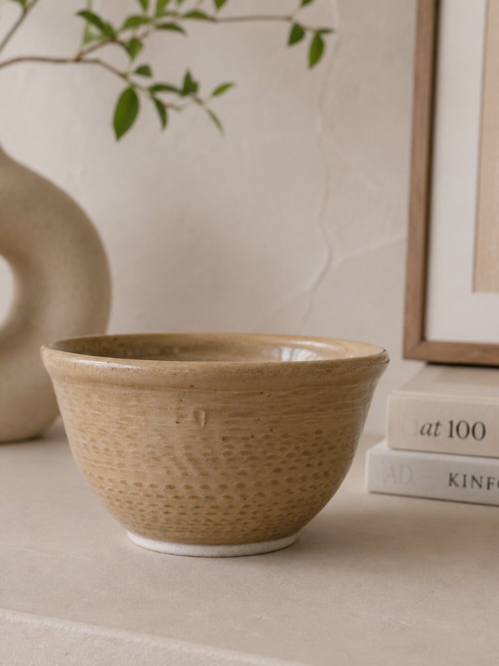 Handmade Textured Pottery Bowl